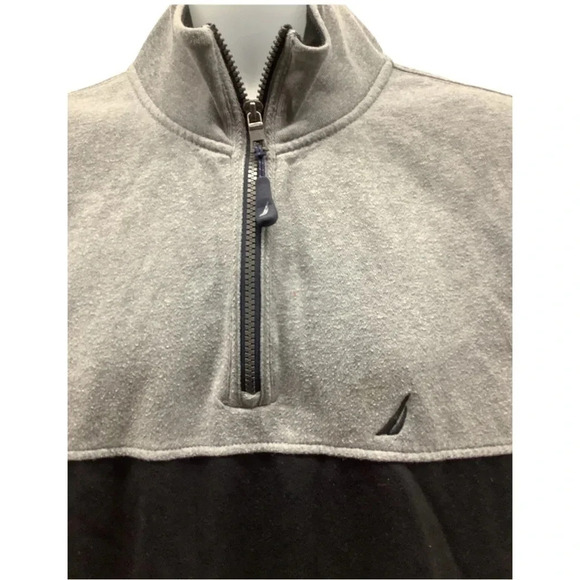 Nautica Size Large Men’s 3/4 Zip Sweater. (Preowned) - Picture 2 of 6